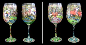 Fazzino-pop-art-gift-glasses-Pittsburgh-Steelers