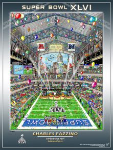 Fazzino-pop-art-poster-football-Super-Bowl-XLVI-Indianapolis