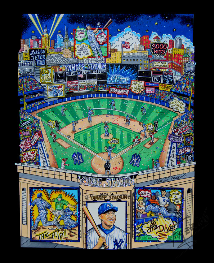 fazzino-U0194-original-mixed-media-yankees-derek-jeter