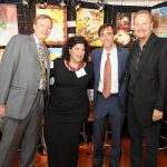 Guy Fessenden, Mary Grace Ferone, Mayor Noam Bramson, Charles Fazzino
