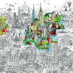 Small World Line Art LR-JAPAN-HIGHLIGHT