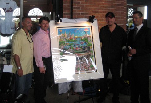Unveiling the artwork for Citi Field 2009