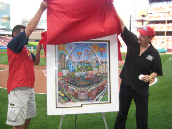 charles-fazzino-ken-reitz-cardinals-unveil-med