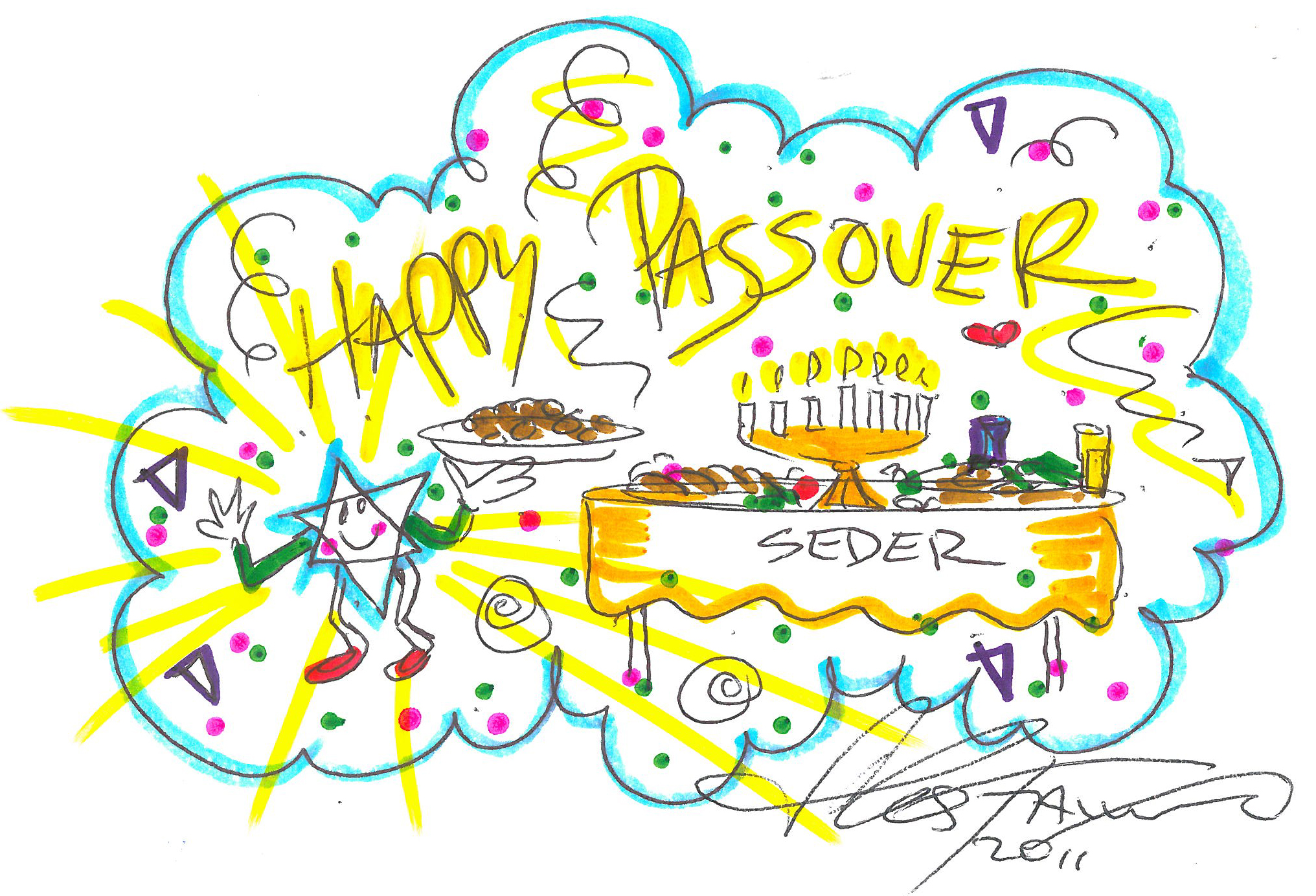 Charles-Fazzino-Wishes-Collectors-Happy-Passover