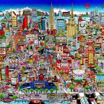 detailed 3D mural of NYC from The Bronx to Soho and beyond!