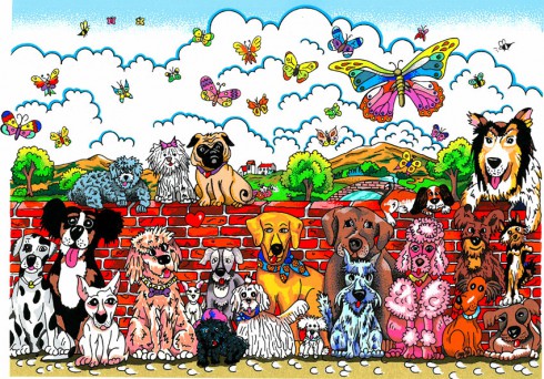 fazzino-limited-edition-artwork-Its-A-Dog-Day-Afternoon