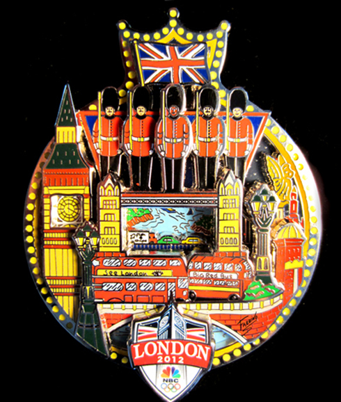 Fazzino Official London Olympics Pop Art Pin