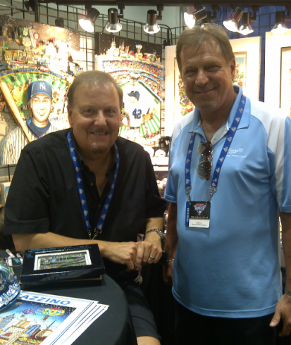 Fazzino and Greg Pryor at All-Star Game FanFest Kansas City