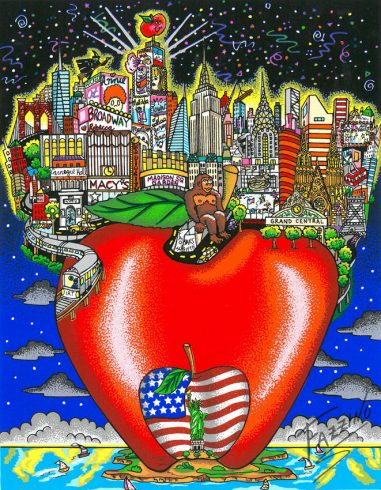 fazzino-cityscape-art-NYC-InTheCenterOfTheApple