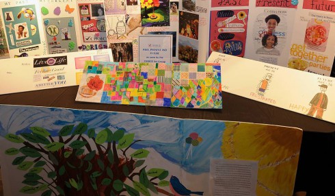 Art on display from the CHOICE fundraising event