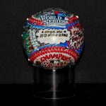 Fazzino design of a world series official baseball celebrating the red sox win in the world series 2013