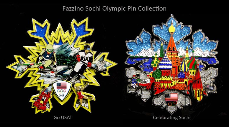 2014 SOCHI OLYMPIC MEDIA WHIZ-TV PIN 