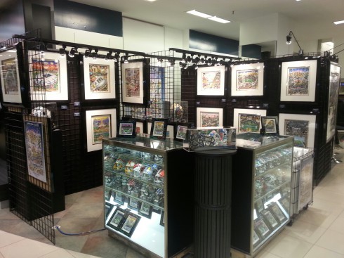 Fazzino Exhibit at the NFL Shop at Macy's Herald Square
