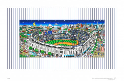 Image of the colorful limited edition pop art of New York Yankee Stadium