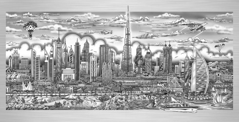 fazzino-cityscape-art-Dubai-illusions