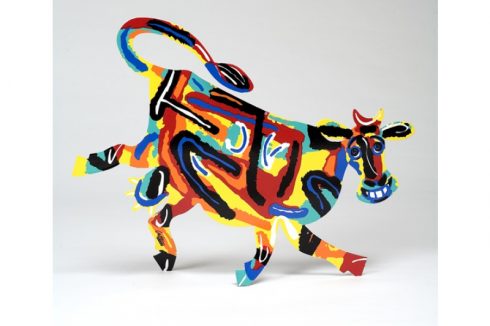A colorful cow by David Gerstein