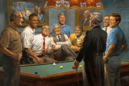 painting-of-nine-democratic-presidents-by-andy-thomas