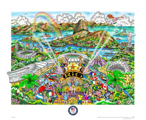 RIO OLYMPIC GAMES LIMITED EDITION FLAT FINE ART PRINT