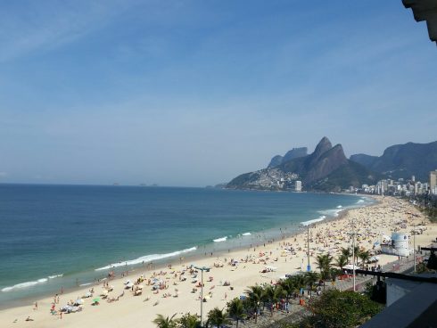 Ipanema Beach in Rio de Janeiro at the 2016 Olympic Games.