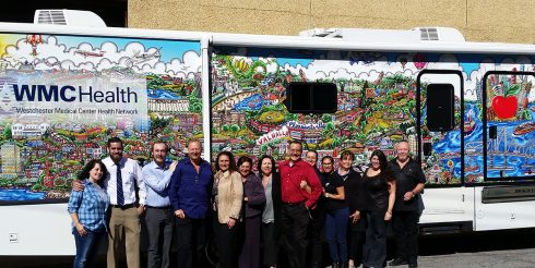 The Fazzino-designed Westchester Medical Center COACH made it's debut appearance at ArtsFest