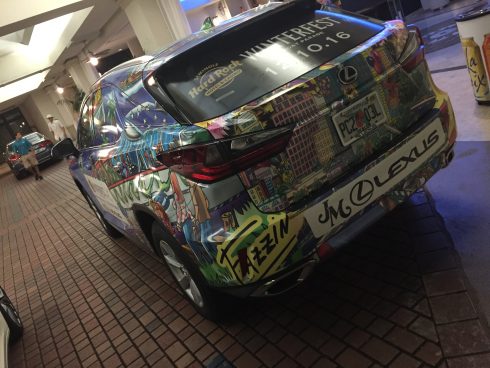 Fazzino wrapped Lexus for the 2016 Ft. Lauderdale Winterfest Boat Parade