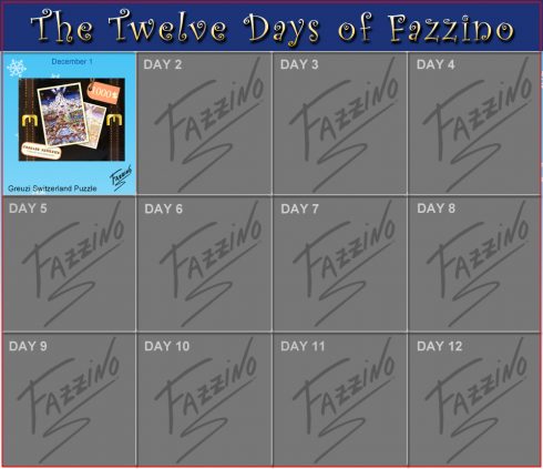 Twelve Days of Fazzino- December 1st - Greuzi Switzerland Puzzle