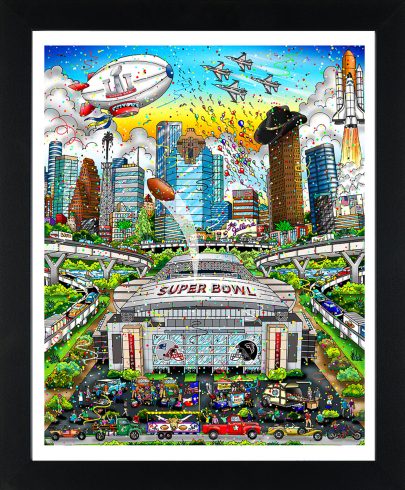 Charles Fazzino's Super Bowl L Pop Art Poster 