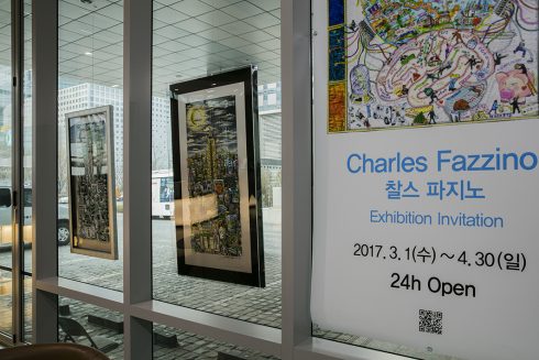 Charles Fazzino Pop Art Solo Exhibition at YTN in Korea