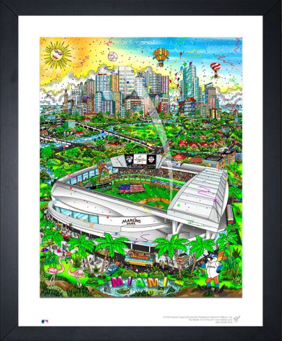 The 2017 All-Star Game limited edition print featuring the Marlins home stadium in Miami Florida