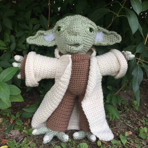 Crocheted Yoda from "Star Wars" movie | Christina's Crocheted Characters