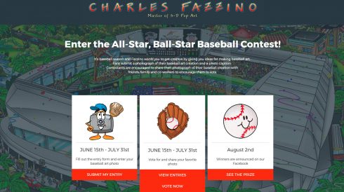 Fazzino MLB All Star Ball-Star contest