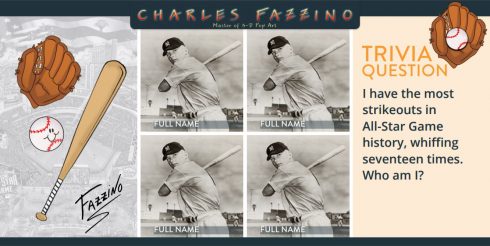 Charles Fazzino 2017 All Star baseball trivia challenge