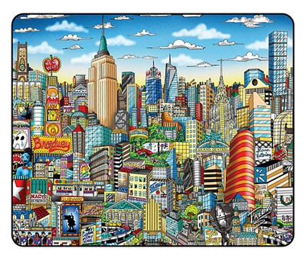 Charles Fazzino - New York City skyline mouse pad