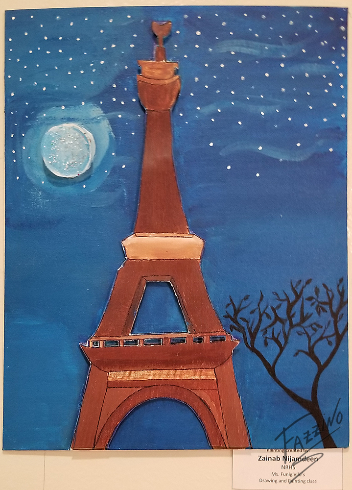 Eiffel Tower pop art piece showcased at Museum of Arts and Culture in New Rochelle