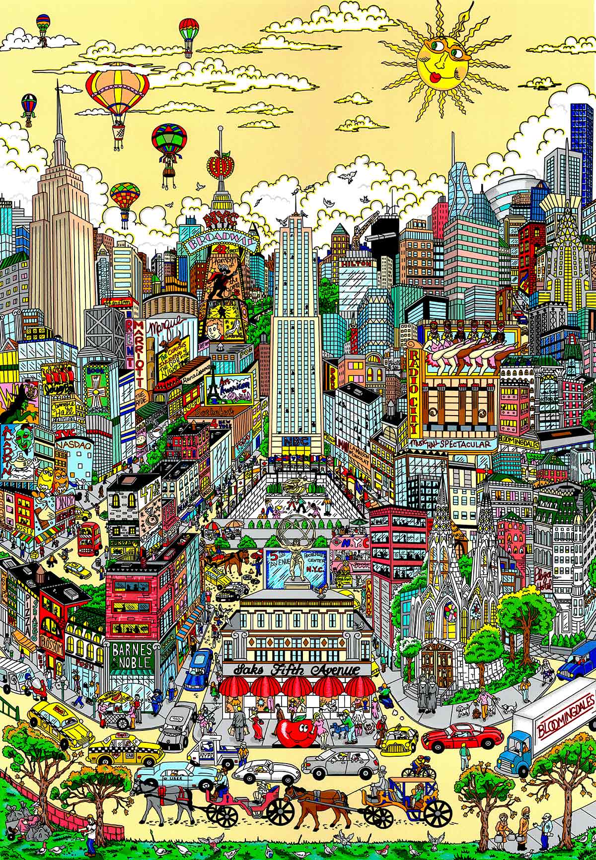 New York Art Bloomingdales New York Gift NYC Art Print 