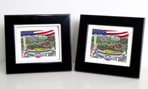 Open Edition 3D All-Star Game framed Mini Prints by Charles Fazzino