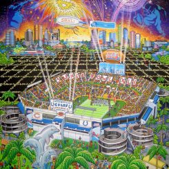 Super Bowl XLI in Miami between the Indianapolis Colts and Chicago Bears