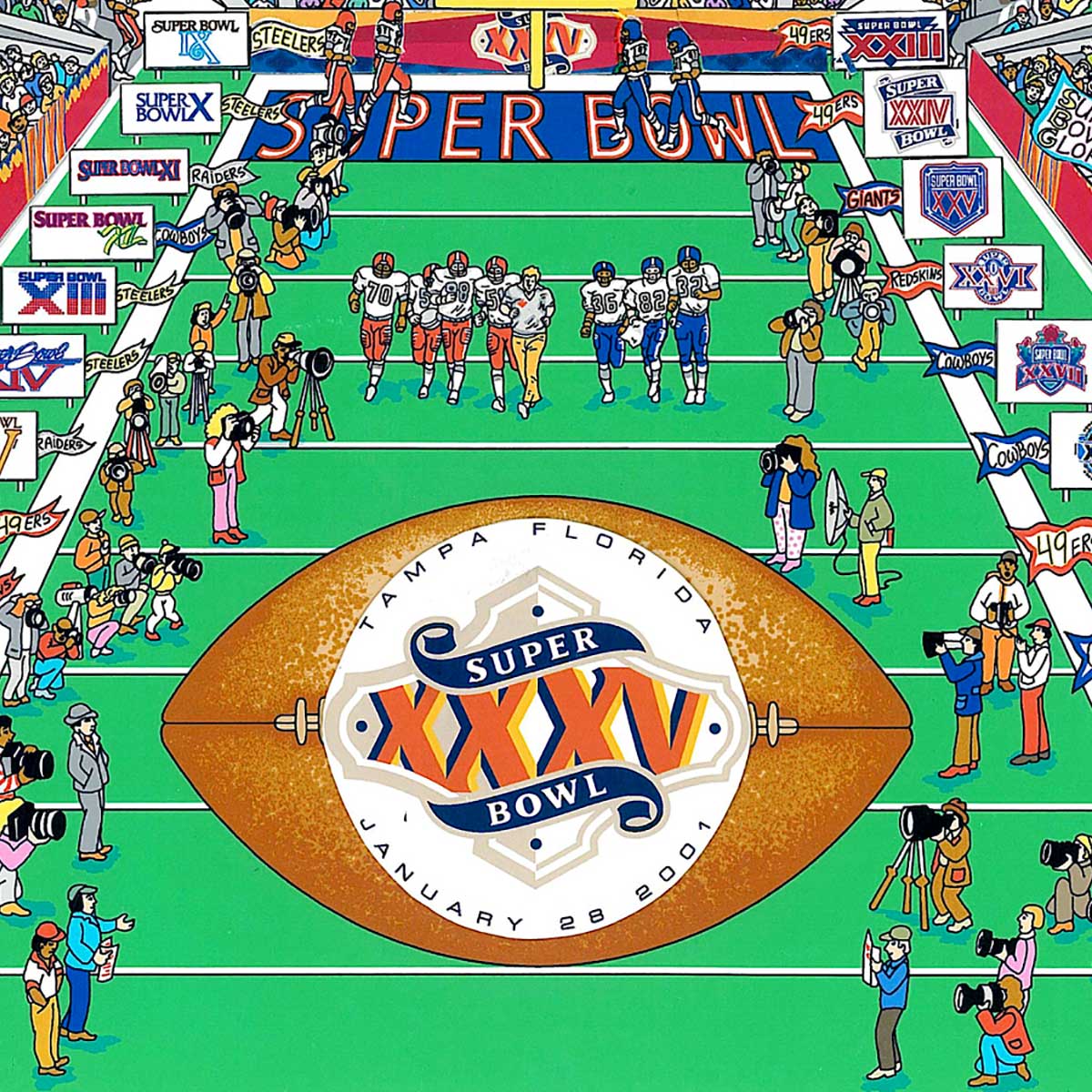 Super Bowl XXXV Tampa Fazzino