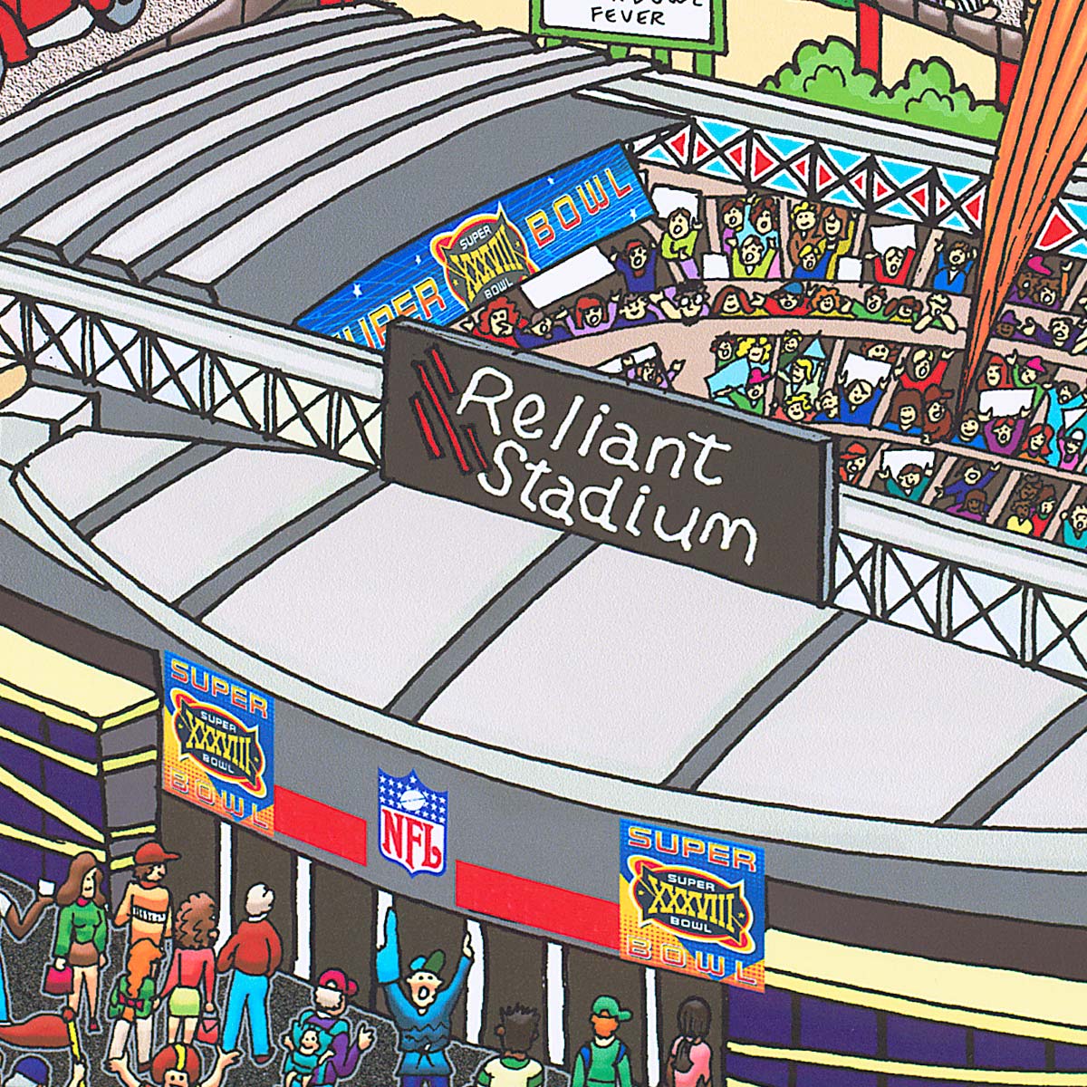 Super Bowl XXXVIII: Houston | Fazzino Super Bowl XXXVIII: Houston | Fazzino