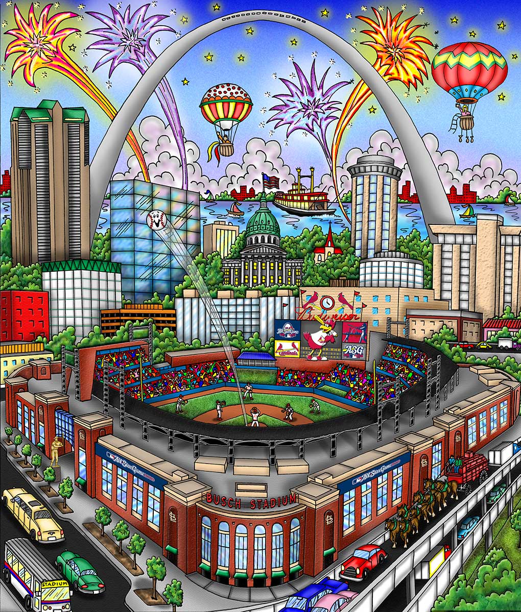 2003 MLB All-Star Game: Chicago by Charles Fazzino - Baseball - Theme