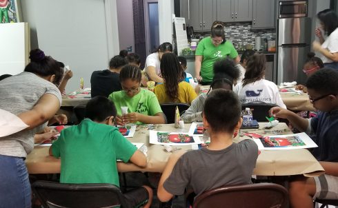 "It Takes a Village to Educate a Child" visit to the Charles Fazzino Art Studio in New Rochelle