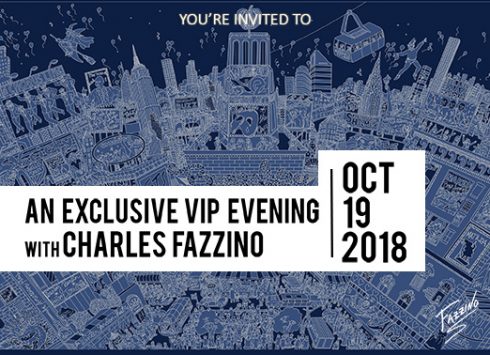 Exclusive VIP evening with Charles Fazzino banner - October 18th 2018