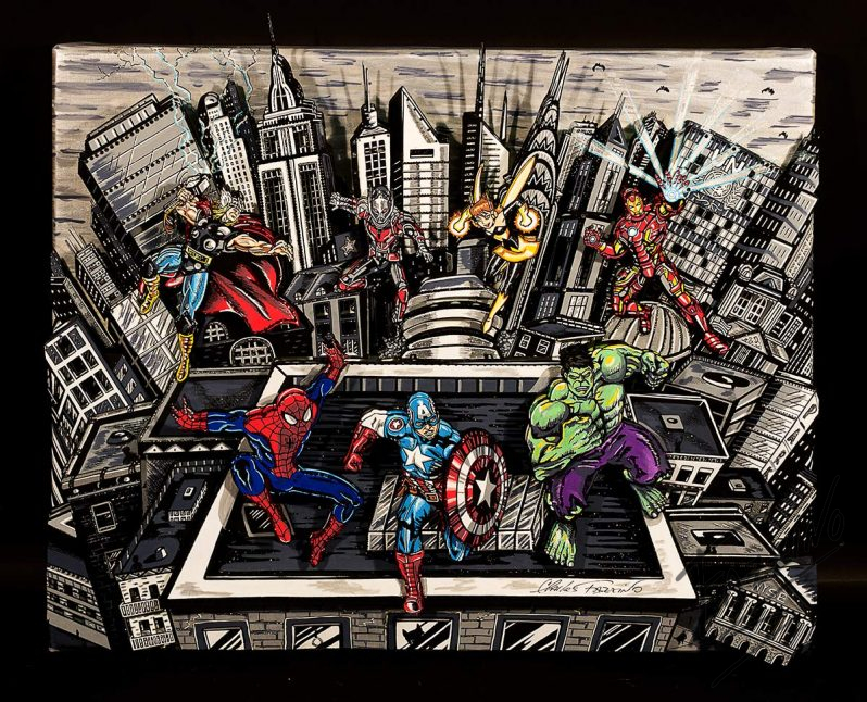 3D Comic Book Art | Fazzino 3D Comic Book Art