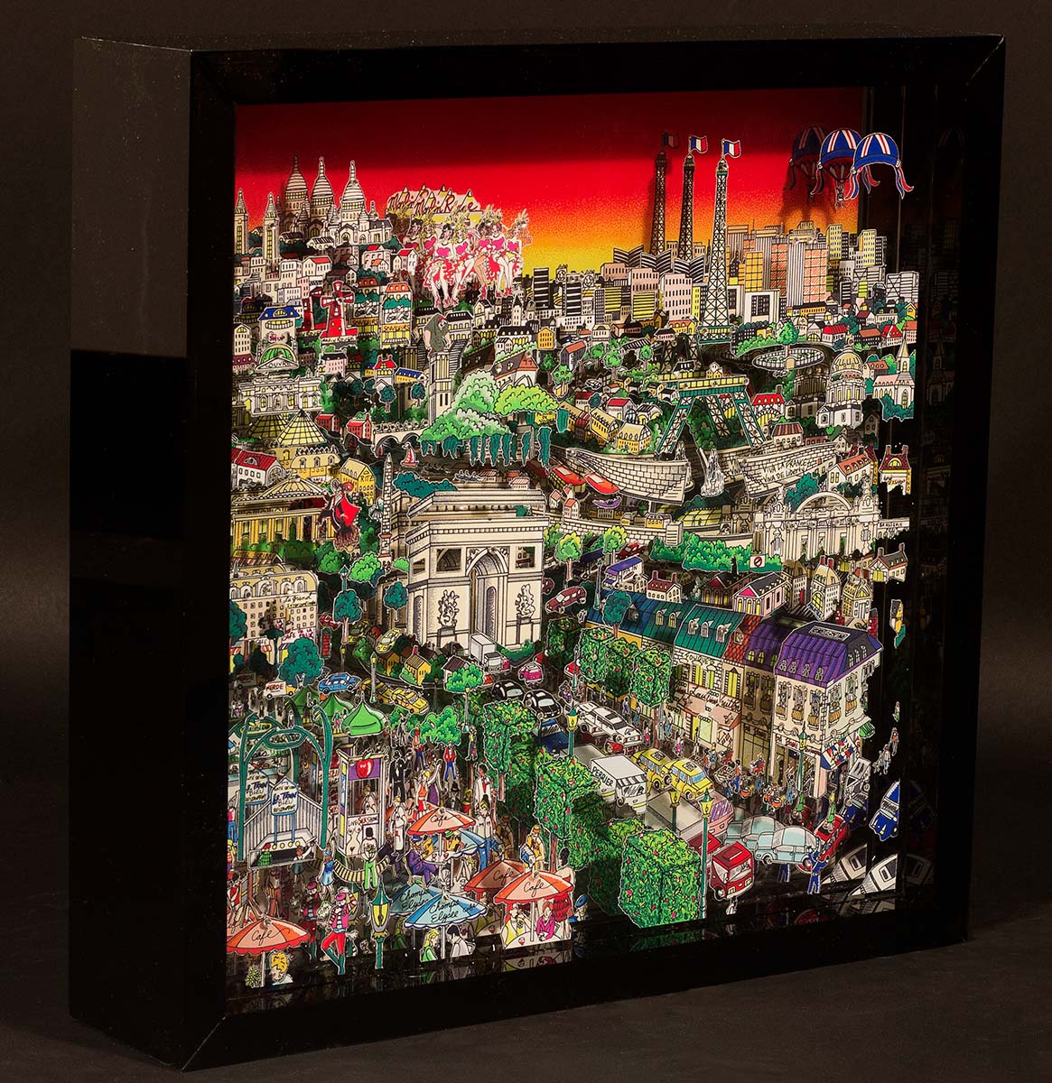 Paris Plexiglass Sculpture Fazzino