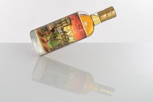 Fazzino/Sansibar Whisky collaboration - Speyside Region Malt 1973-2017, 43y, 627 bottles, Sherry Butt matured, Big Apple Label