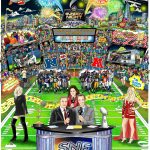 Charles Fazzino unveils artwork for Sunday Night Football on NBC
