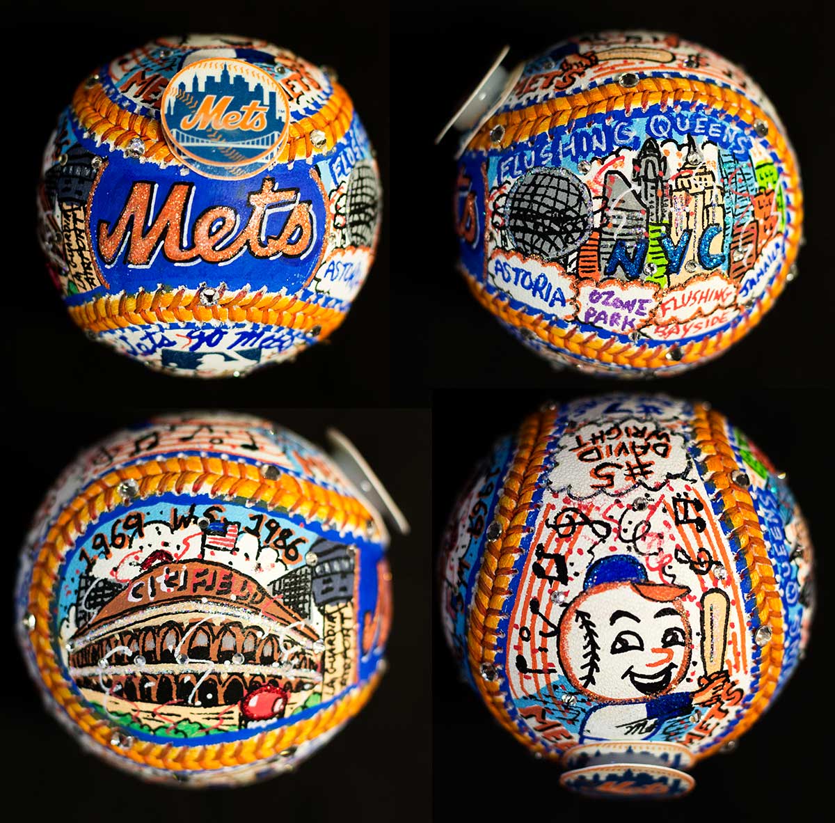 mets baseball ball