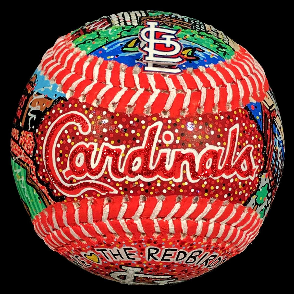 St. Louis Cardinals HandPainted Baseballs Fazzino