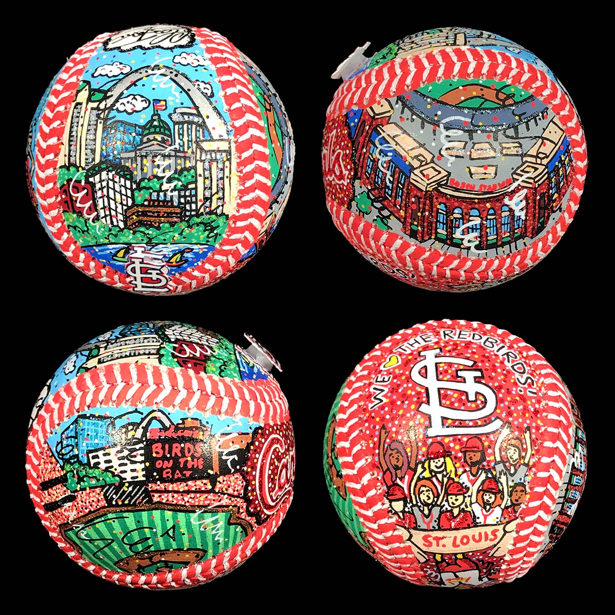 Vintage St. Louis Cardinals Baseball Art - Row One Brand