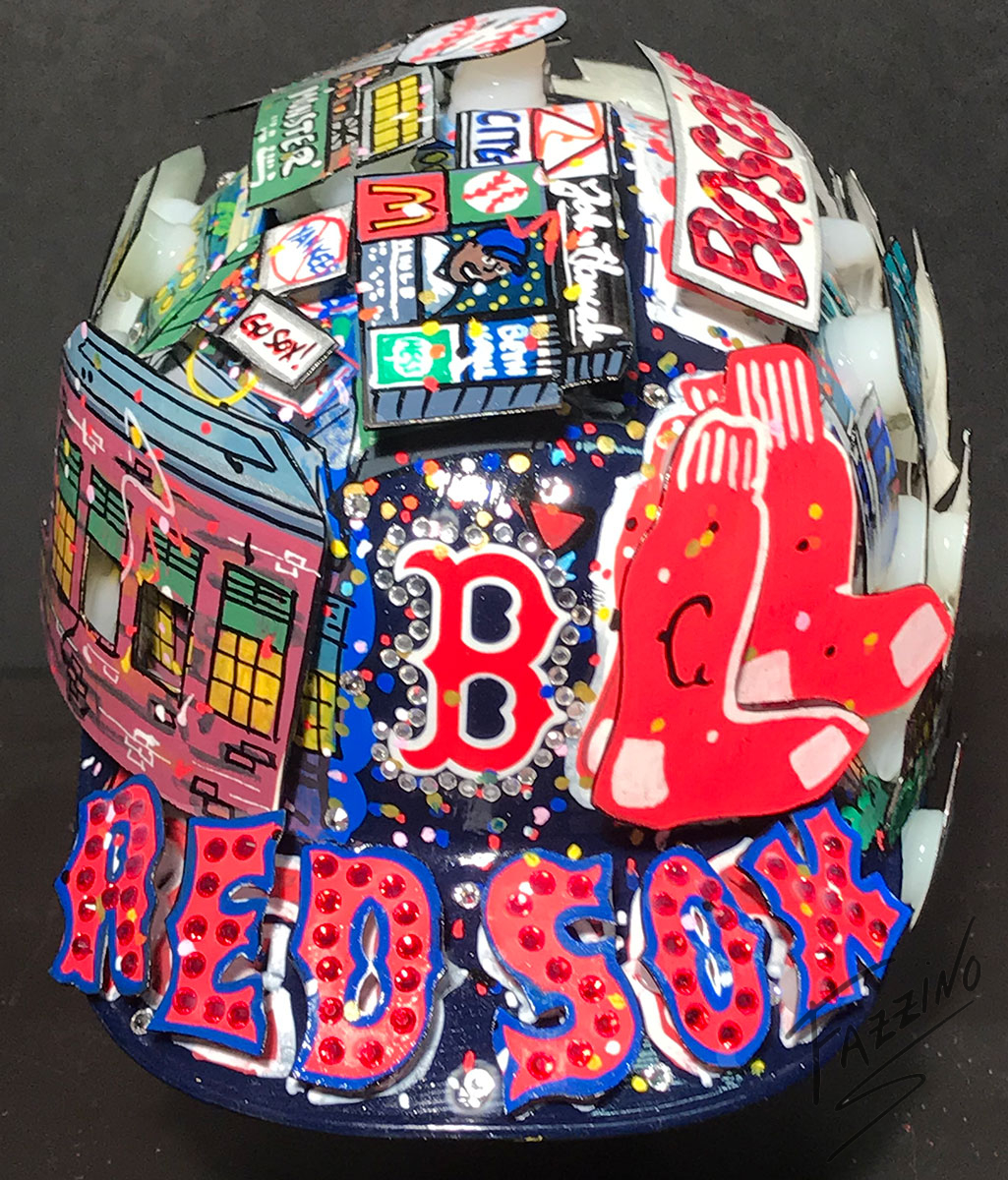 Boston Red Sox Hand-Painted Helmets